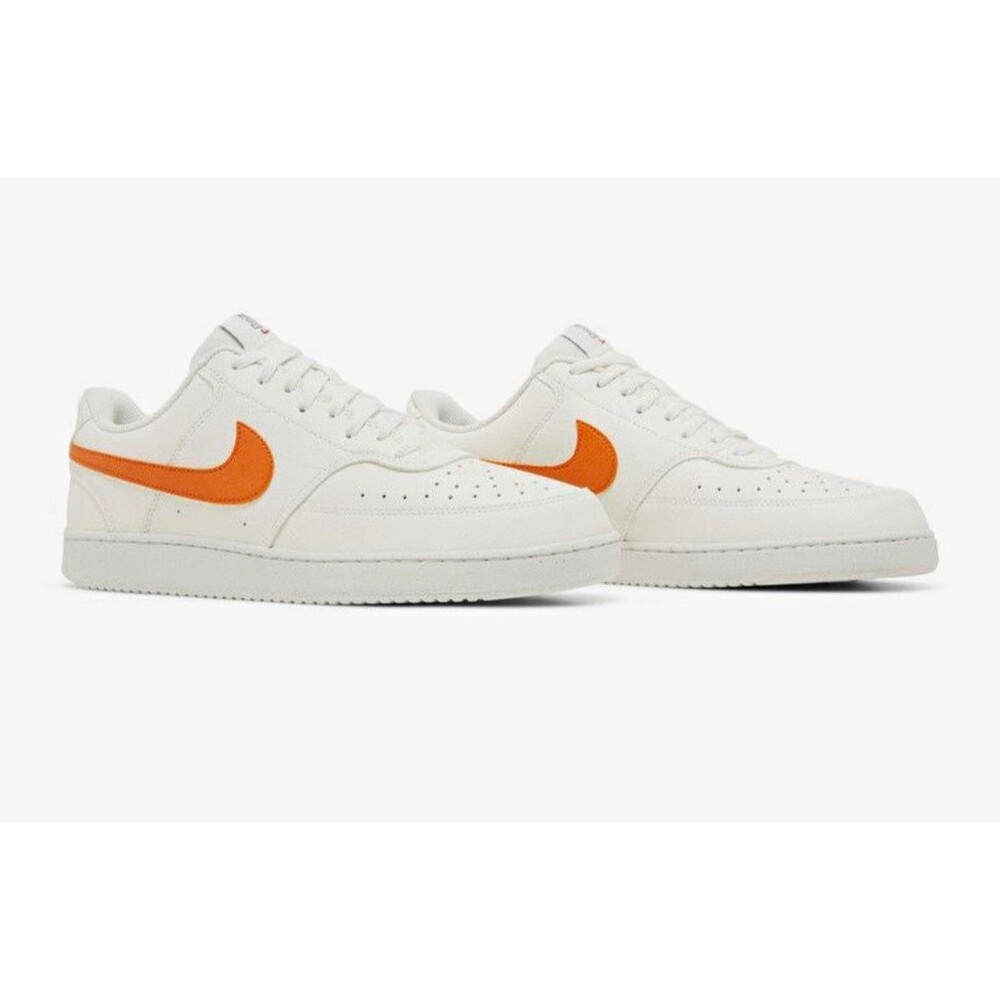 Nike Court Vision Low Next Nature Sun Club White Orange Men’s Size 11 DH2987-104